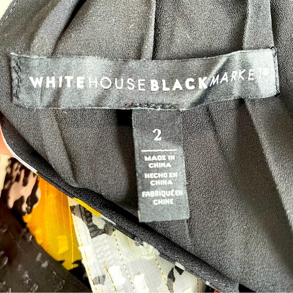 White House Black Market Floral Halter Top Size 2 - Picture 5 of 5